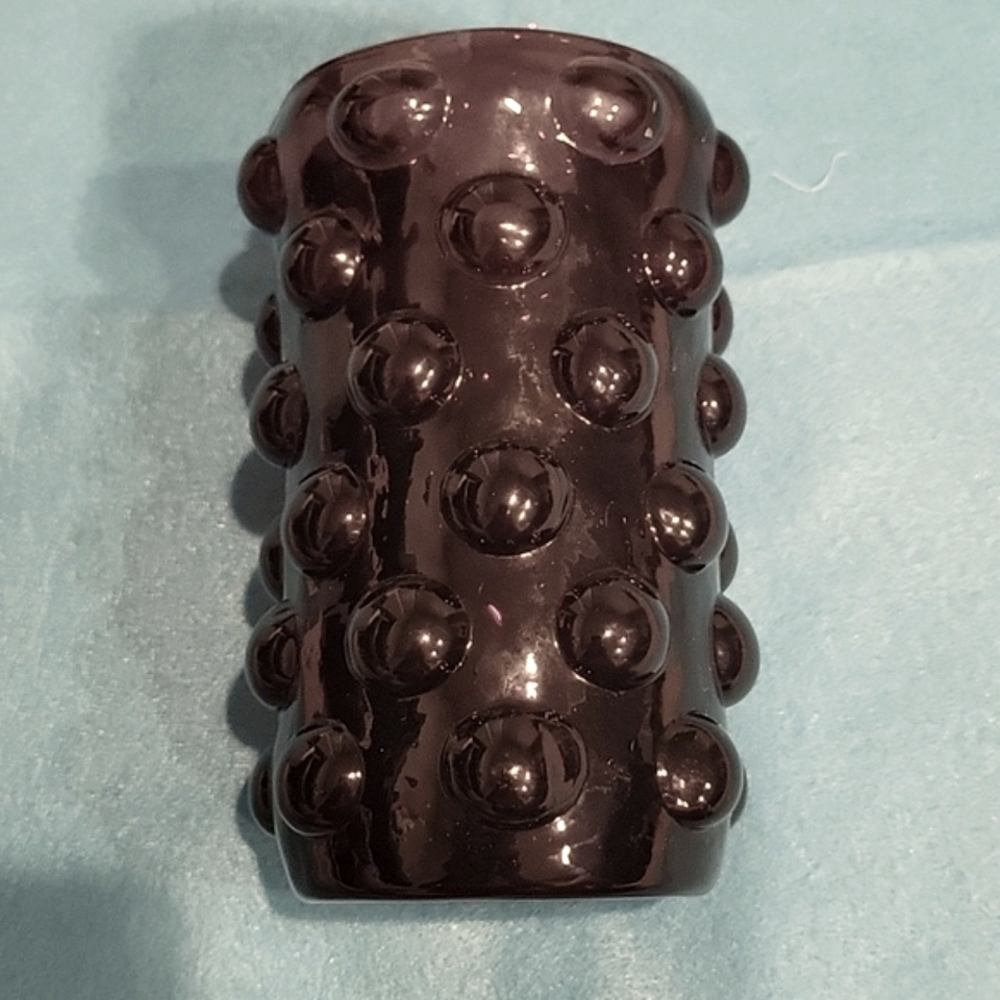 Bischoff Amethyst Hobnail Bubble Vase.